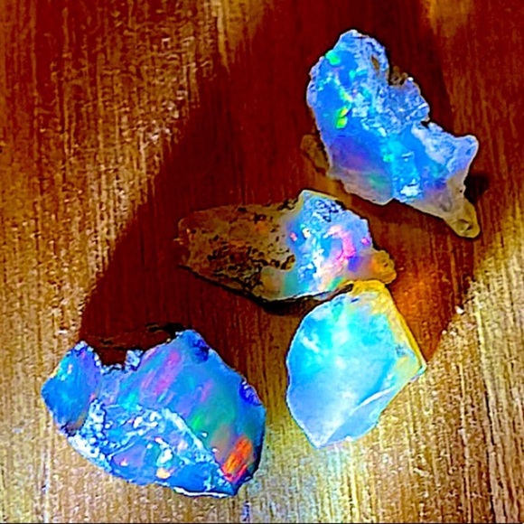 Ethiopian Rainbow Fire Opals w/ one FREE common Opal - Picture 3 of 14